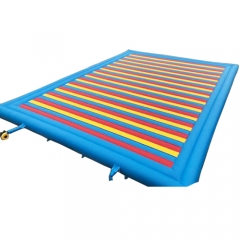 Rectangular inflatable jump bounce pad