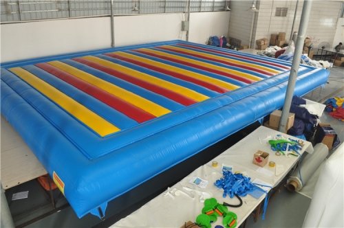 2pcs 10m (L)*8m (W)*0.6m(H) rainbow inflatable jump pad to United States