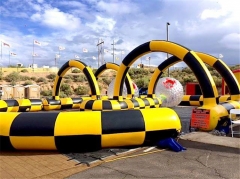 52′ L*28′ W*10′H inflatable race track + 6pcs zorb ball to United States