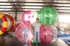 12pcs inflatable soccer bumper ball to Kazakhstan