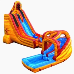 Fiery tides curvy twist water slide