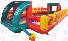 The most favorite team building 5 PK 5 soccer table games inflatable human foosball game for sale