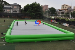 28m L*14m W outdoor largest modular inflatable jump pad, freestyle inflatable bounce pad playground