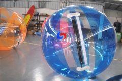 clear PVC inflatable rolling beach ball, waterproof human hamster water walking ball for sale