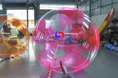 clear PVC inflatable rolling beach ball, waterproof human hamster water walking ball for sale