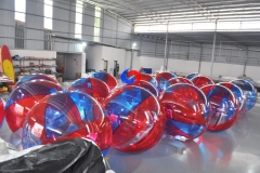 1.0mm PVC human hamster inside Inflatable water walking ball