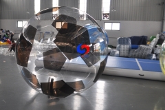 clear PVC inflatable rolling beach ball, waterproof human hamster water walking ball for sale