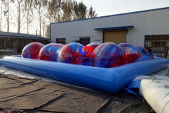 10Pcs Big 2m PVC inflatable water rolling ball with 30ft*30ft pool, walk on water balls for sale