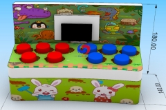 100% customized airtight interactive playing inflatable games IPS whack a mole for sale