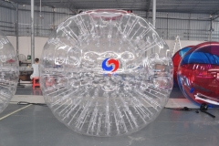 Cheap human hamster bowling 2.5m large transparent PVC inflatable zorb ball for sale 