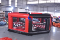 TOP sale the last man standing mechanical ride games 8 man wipeout sweeper meltdown with inflatable wall