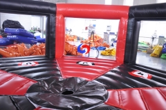 TOP sale the last man standing mechanical ride games 8 man wipeout sweeper meltdown with inflatable wall