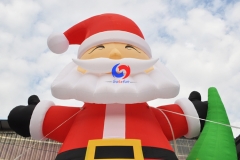 Merry Christmas decoration 33feet 10m high inflatable santa claus model for sale