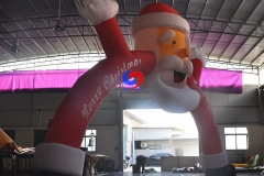 Outdoor advertising Christmas inflatable arch, Santa claus model inflatable arch for sale promotion