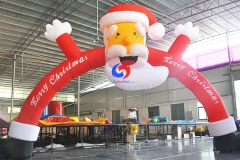 Outdoor advertising Christmas inflatable arch, Santa claus model inflatable arch for sale promotion