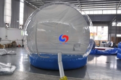 2022 unique xmas 8ft 10ft large christmas inflatable white bubble snow globes sale