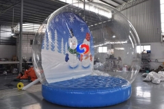 2022 unique xmas 8ft 10ft large christmas inflatable white bubble snow globes sale