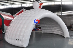 snowman outdoor winter party 20ft 6m Dia.white AIRTIGHT inflatable air dome tent for sale