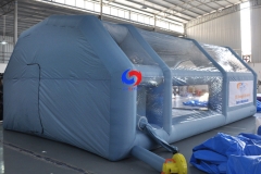 Custom OEM mobile Inflatable car spray paint workshop, portable inflatable paint booth for car repairing