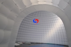 outdoor backyard light weight waterproof oxford cloth automatic white igloo tent inflatable cave dome tent for winter