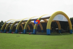 25x15 waterproof PVC inflatable warehouse building tent large inflatable frame tent outdoor events for sale