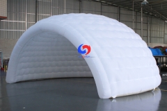 quick folding outdoor wedding party inflatables canopy tent giant half white inflatable air dome tent for sale