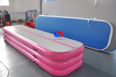 13.1ft x 3.3ft x 8in gymnasts practice tumbling front flips landing airfloor Pink Air Floor Gymnastics Air Tumble Mats in Pink