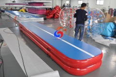 Super bouncy cheerleading skills practise tumbling air mattress inflatable airtrack Air Gymnastics Track for gymnasts 