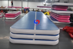 Factory sale large portable tumbling flips jumps practice gymnastics floor mat 15m 20cm inflatable tumble air track for gym