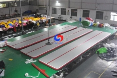 cheerleading skills practise tumbling training inflatable air track 10m inflatable air tumbling tracks for gymnastics