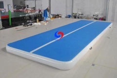 mint green dwf pvc 6m gym mat tumble inflatable air track spring floor airtrack gymnastics 6m*2m*0.2m for safer tumbling 