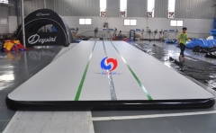 wholesale custom size gym floor equipment advanced tumbling ground air mattress inflatable air jumping track for gymnastics