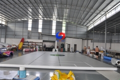 trampoline park custom multi-sport soft bouncy floor basketball air track Arena basketball sport court inflatable AirCourt