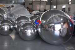 super large hot sale 20ft inflatable sealed green/gold/silver mirror ball 6m Dia. giant inflatable mirror ball sphere