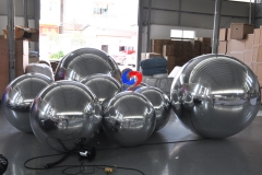 large outdoor christmas decorations 20ft metallic pvc inflatable decorated balls 6m giant inflatable silver ball for stage