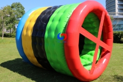 Active Outdoor Play Teambuilding Challenges Water & Land Rolling Inflatable Hamster Roller Wheel for Outdoor Activity