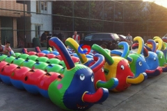 summer camp site sanatorium Team events Inflatable tube Torpedo Caterpillar for relay races corporate parties