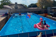 ready made mobile 10m*6m*1.32m family party time above ground swimming pools for  backyard gardens