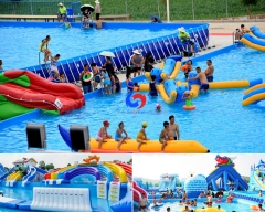 very fast delivery 50 meter above ground steel metal frame big swimming pool portable to make water games event