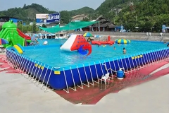 China componies diy best outdoor summer swimming pool water games hard plastic above ground rectangle pool for sale