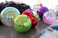 high reflective big roof hanging Music festival bar T stage event exhibition stage decoration inflatable mirror balls