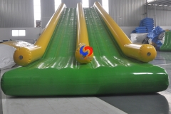 Factory Sale big adult kids dual lane airtight floating waterslide inflatable swimming pool water slides for inground pools