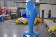 PVC air-tight dolphin mascot inflatable cartoon inflatable marine theme party decoration inflatable dolphin pool float