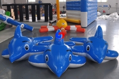 PVC air-tight dolphin mascot inflatable cartoon inflatable marine theme party decoration inflatable dolphin pool float