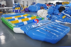 awesome summer fun adults kids pool inflatables floating bridge aquatic toys pool water games for commercial pools