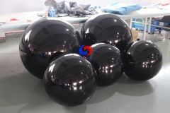 Advertise pvc balloon Home Garden Ornament Decoration Large Decorative Garden Balls Giant Black Inflatable Mirror Ball