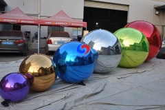 Competitive price Hanging decoration gold silver red inflatable mirror balloon mirrored disco balls mirror balls wholesale