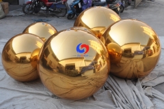 custom giant gold mirror inflatable silver ball christmas decoration giant 1m pvc inflatable mirror ball/sphere