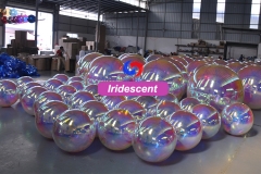 Concert decor Mall decor Dance floors Night Clubs Disco decoration magic color Iridescent Inflatable Mirror Ball/Sphere