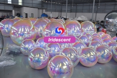 Concert decor Mall decor Dance floors Night Clubs Disco decoration magic color Iridescent Inflatable Mirror Ball/Sphere